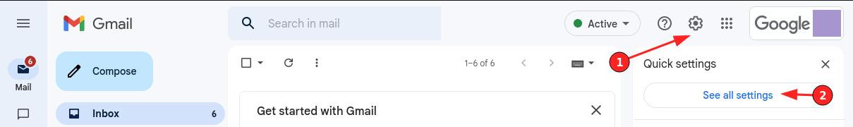 Gmail impostazioni