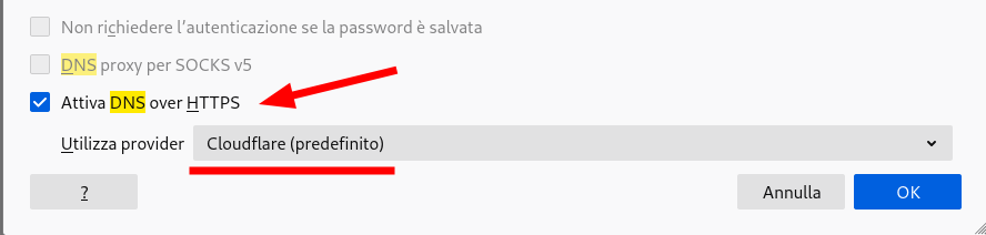 Firefox e DNS over HTTPS